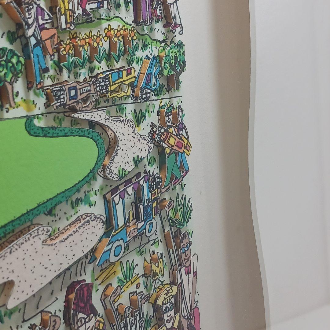 専用Y2279 ジェームス・リジィ 3D シルクスクリーン ゴルフ 額装