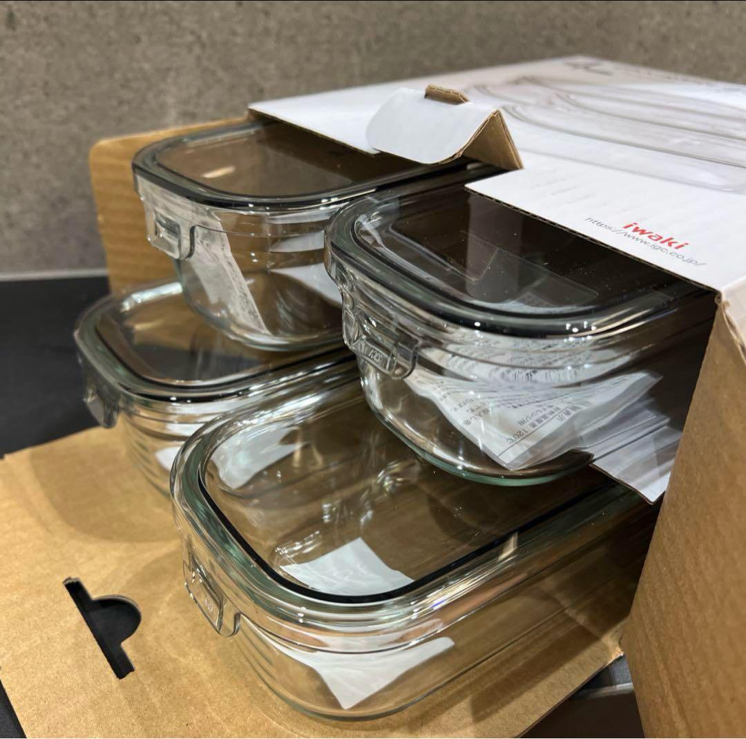 iwaki 食品保存容器 450ml×4, 500ml×4, 800ml×3