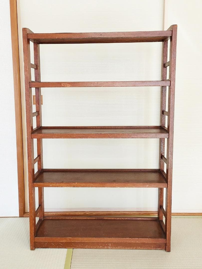 そうすけさんで買った古い木製の本棚 本棚 | 全ての商品 - 古家具古道具 そうすけ