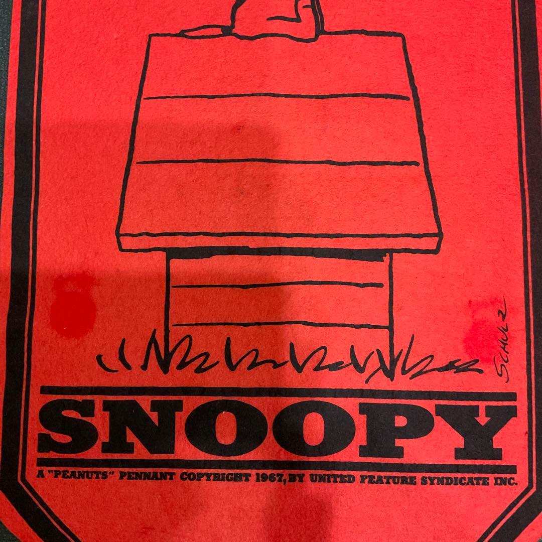 スヌーピー レッドバロン フェルト ペナント バナー タペストリー Snoopy