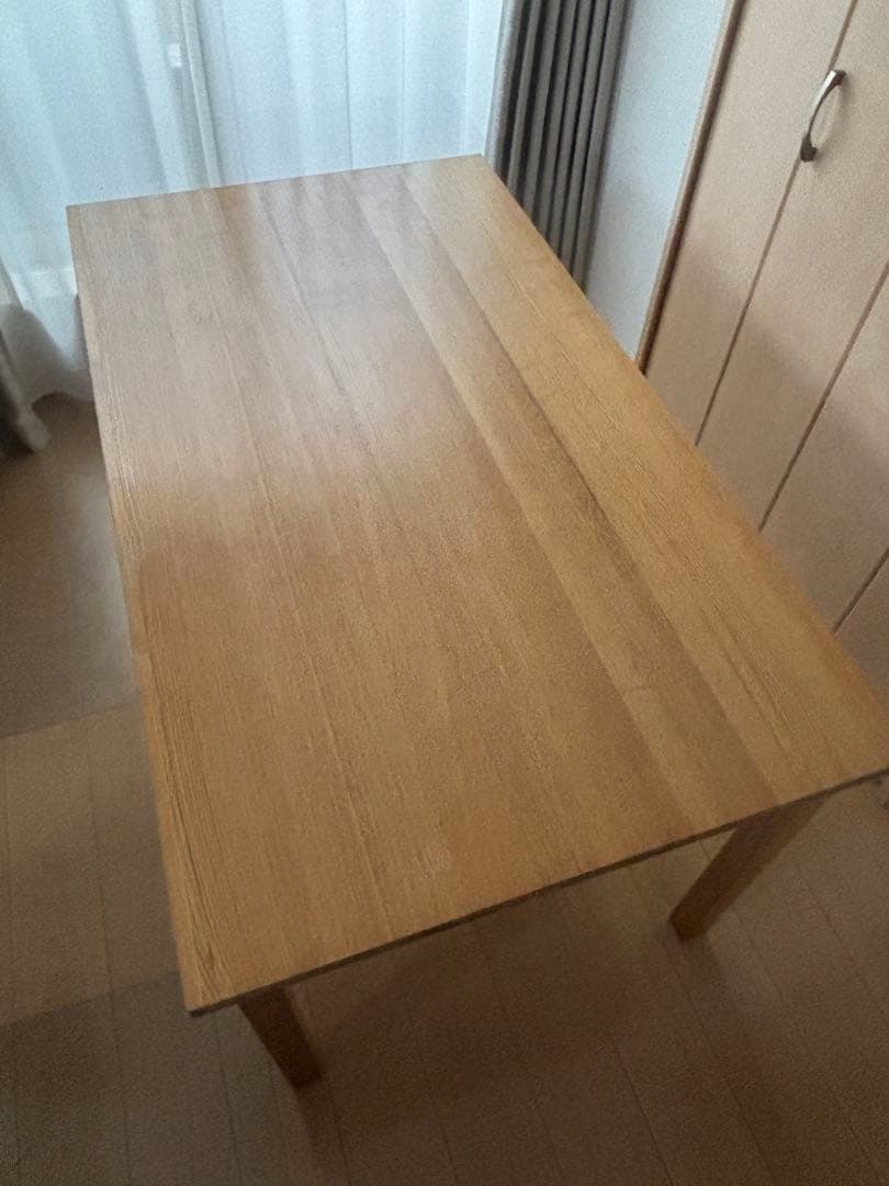 無印良品　タモ材　ダイニングテーブル 無印良品 (ムジルシリョウヒン) ダイニングテーブル ナチュラル タモ材