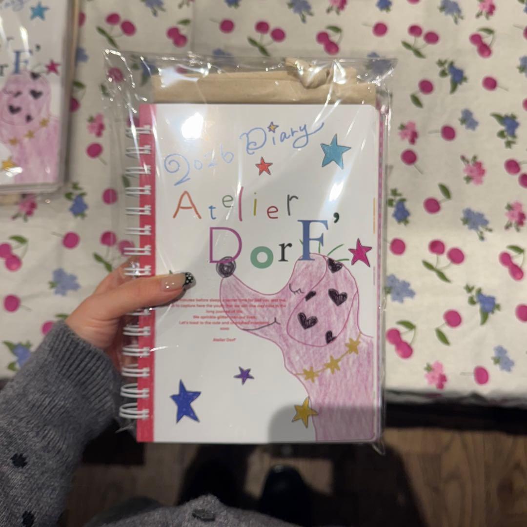 【meg】2026 Atelier DorF スケジュール帳　※巾着なし Atelier DorF スケジュール帳 2026 巾着セット - メルカリ