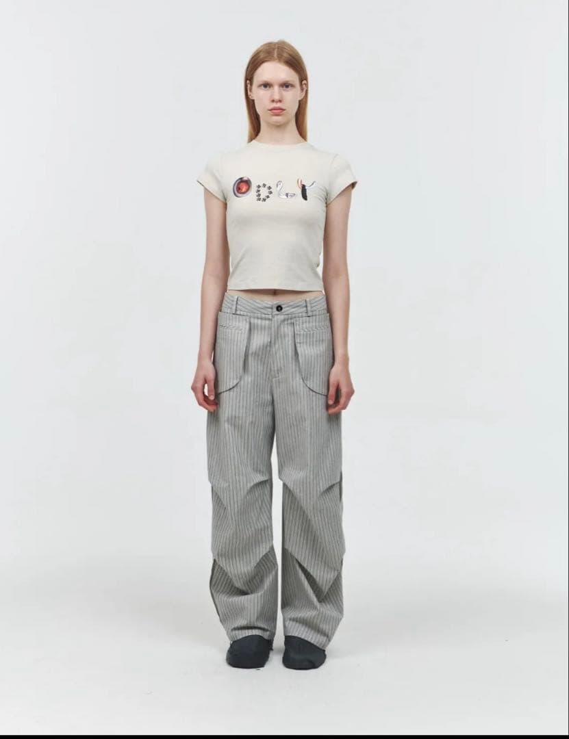 パンツ ODLYWORKSHOP Gravel Knee Dart Trousers Gravel Knee Dart Trousers (3th Restock) - odlyworkshop