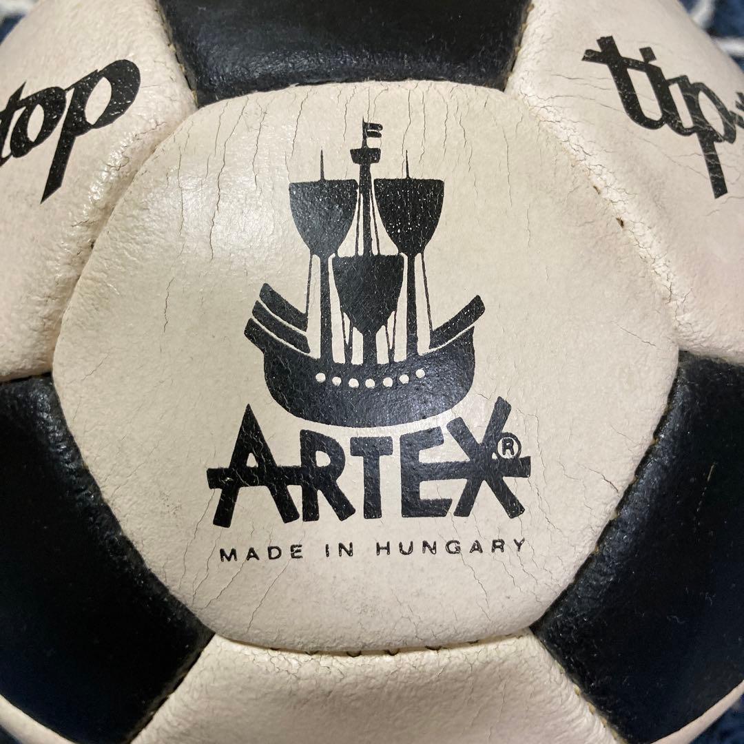 サッカー、FIFA公認、80年代、ALTEX、tiptop、手縫、経年劣化未使用