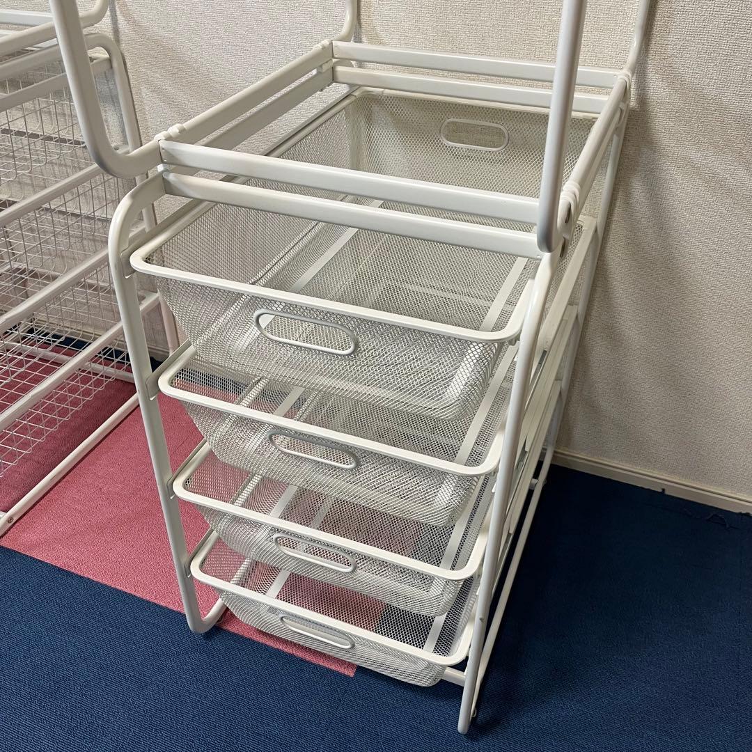 るるる様専用IKEA☆ ALGOT アルゴート ハンガーラック 収納セット1/2