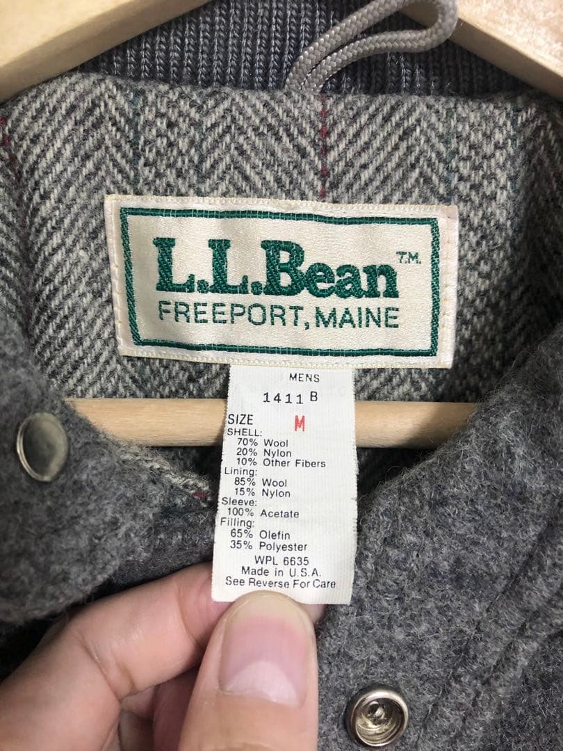 希少ウール素材80s USA製 L.L.Bean ストームコート エルエルビーン