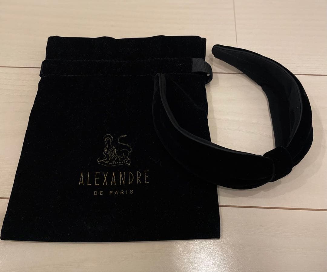 セール中✨️美品 ALEXANDRE DE PARIS ベロアブラック ALEXANDRE DE PARIS(アレクサンドル ドゥ パリ)｜ブラシ/ブラック の