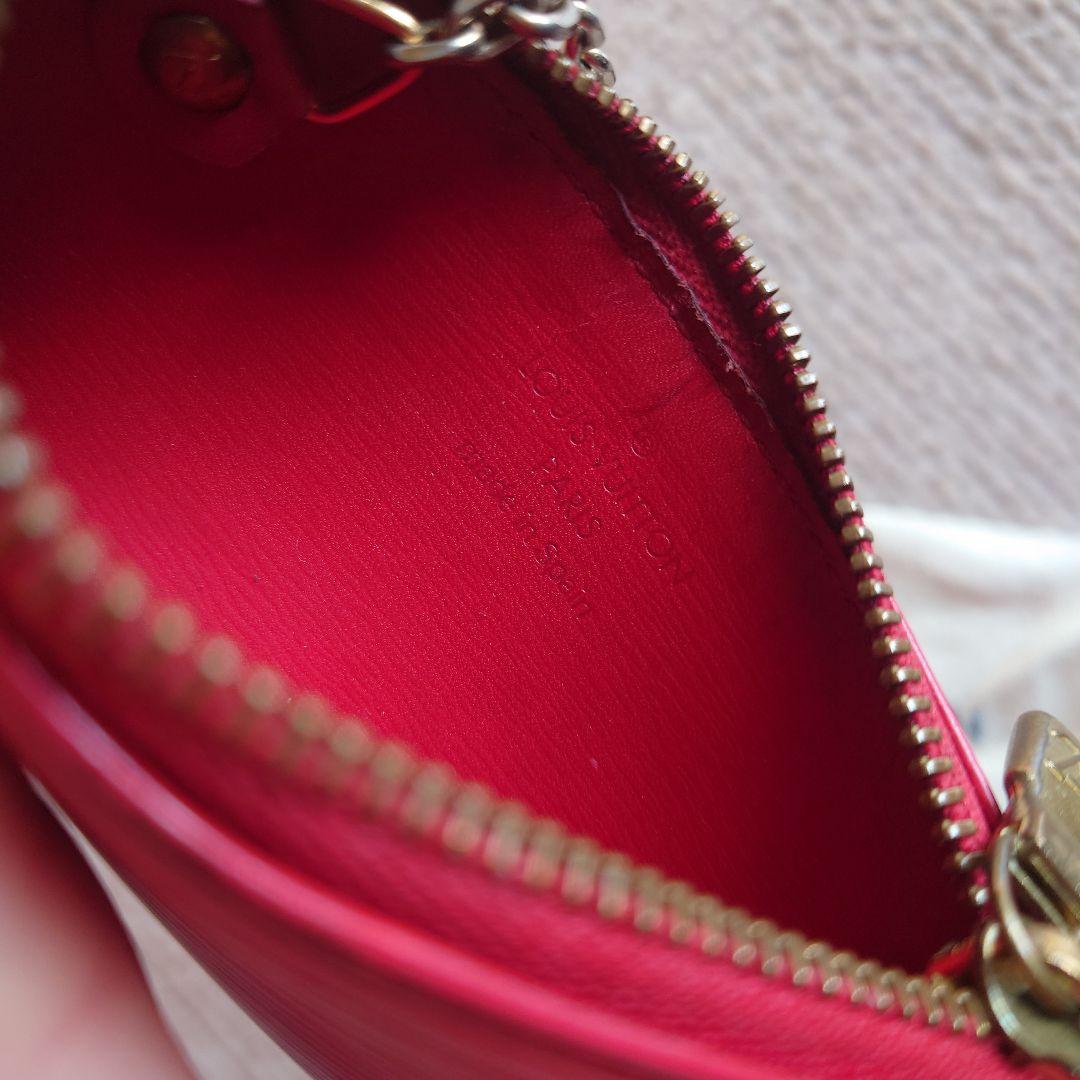 ルイヴィトン キーケース エピ 赤 小銭入れ ポシェット クレ コイン