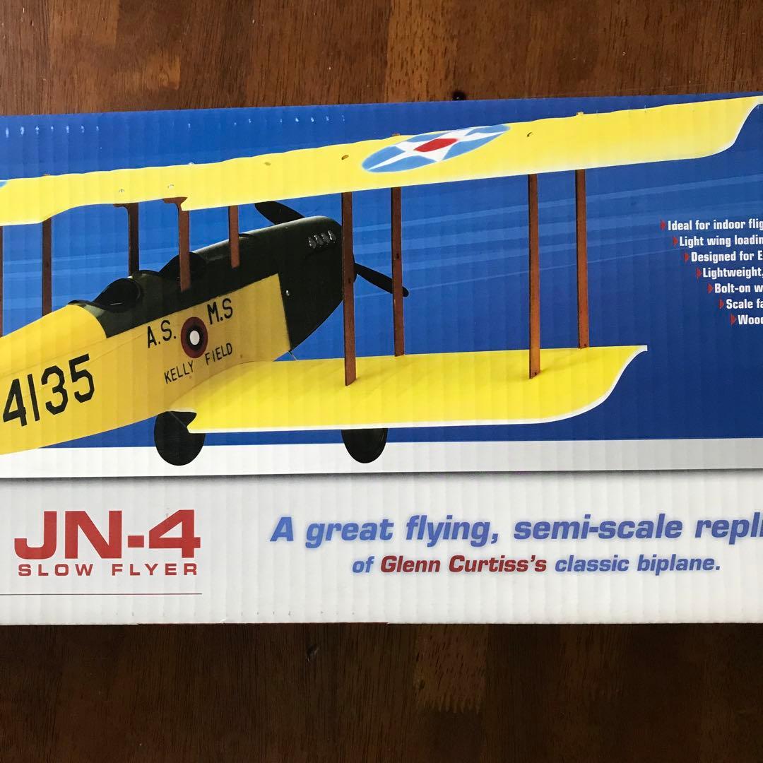 電動ラジコン飛行機 希少❗️】JN-4 バイプレーン セミスケール 電動