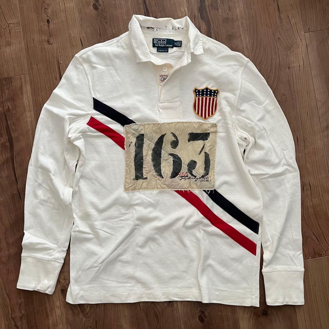 Polo Ralph Lauren kswissオリンピックシャツゼッケン レア Vintage Polo Sport Ralph Lauren K Swiss L/S Rugby (Size XL) — RootsBK
