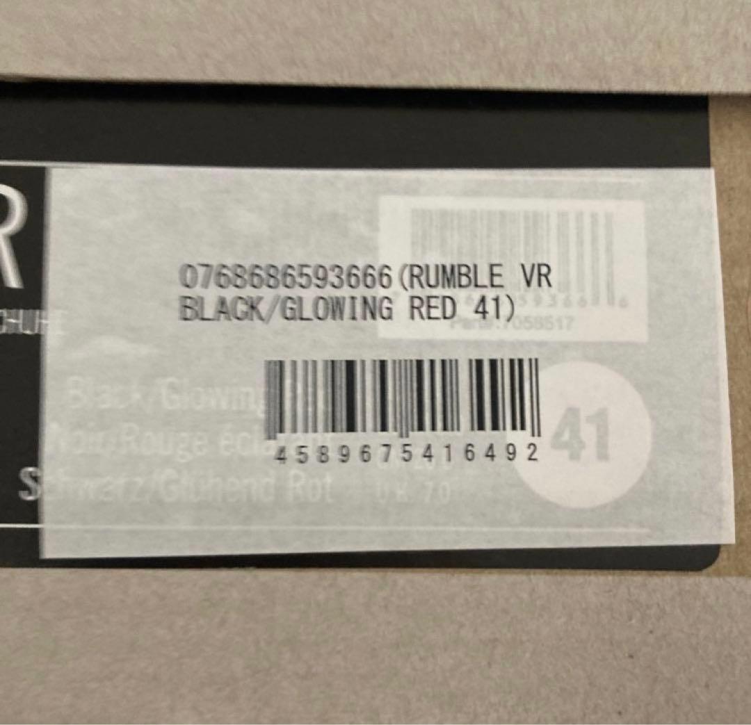 Giro RumbleVR ブラック/グローウィングレッド 41(25.5cm)