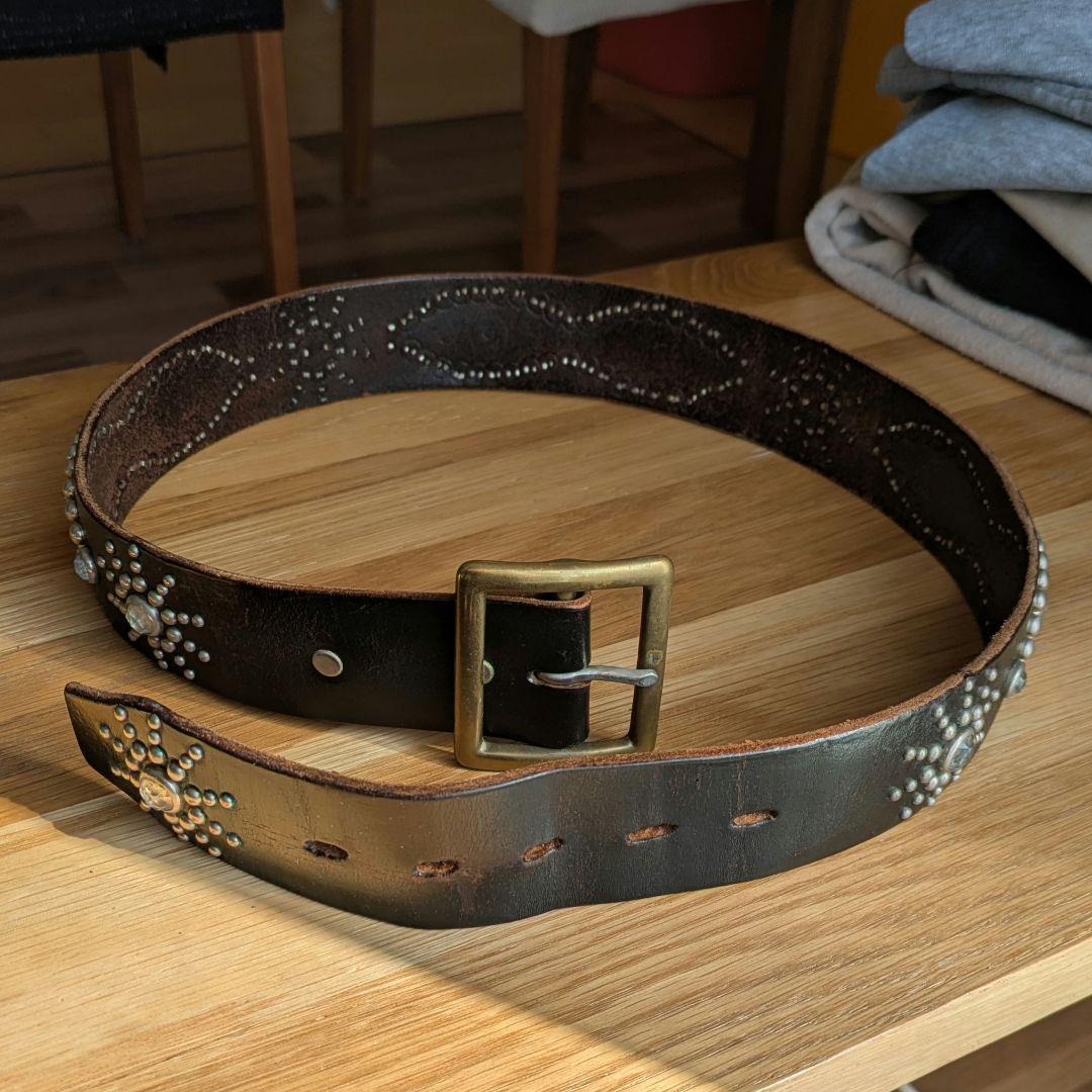 HTC スタッズ ベルト サイズ 32 ハリウッド トレーディング カンパニー