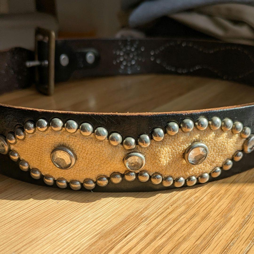 HTC スタッズ ベルト サイズ 32 ハリウッド トレーディング カンパニー