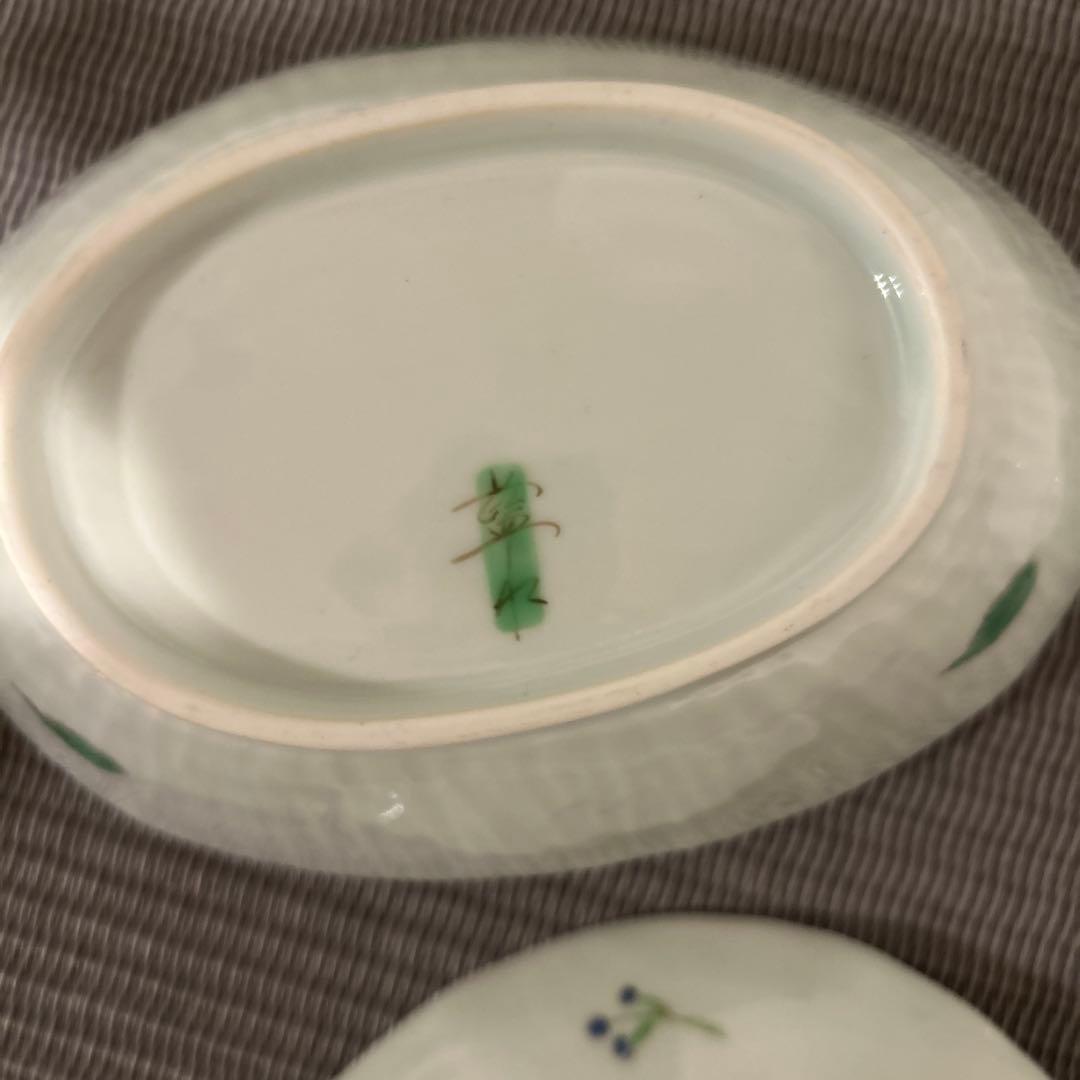 紫陽花 アジサイ 楕円鉢と小皿 2枚セット 波佐見焼 www.consterior.com