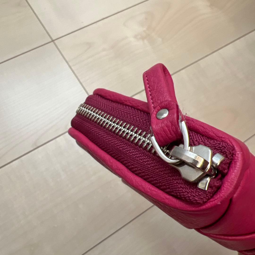 IBIZA キルティング ピンクレザー長財布