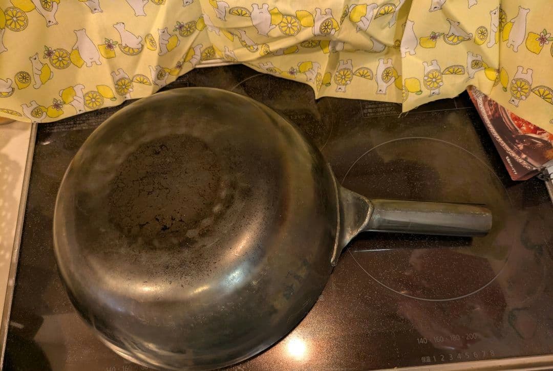 交渉可【受注生産・入手困難】山田工業所　打出鉄中華鍋　底平　30cm 1.6mm