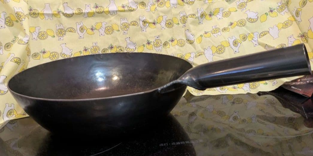 交渉可【受注生産・入手困難】山田工業所　打出鉄中華鍋　底平　30cm 1.6mm