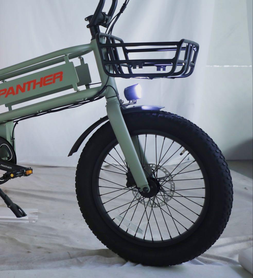 新品】PANTHER 電動アシスト自転車 20インチ ファットタイヤ キャリア