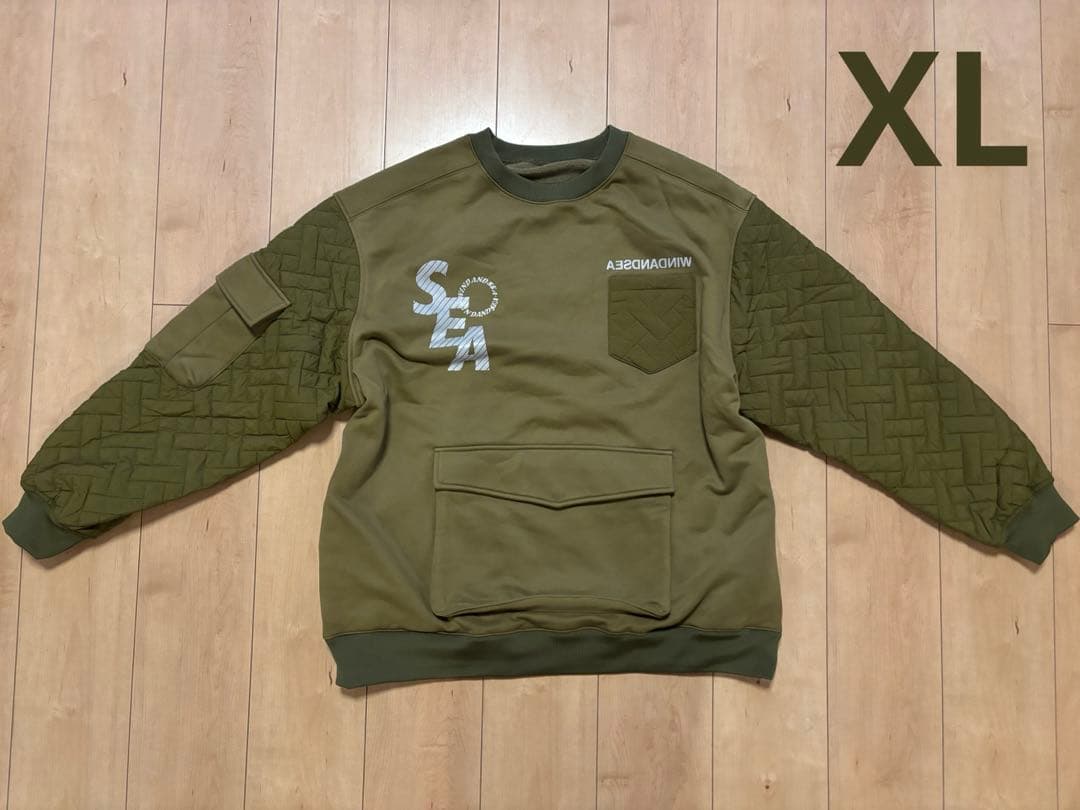 W&SウィンダンシーQuilting Crew Neck Swat 2023SS - WWW