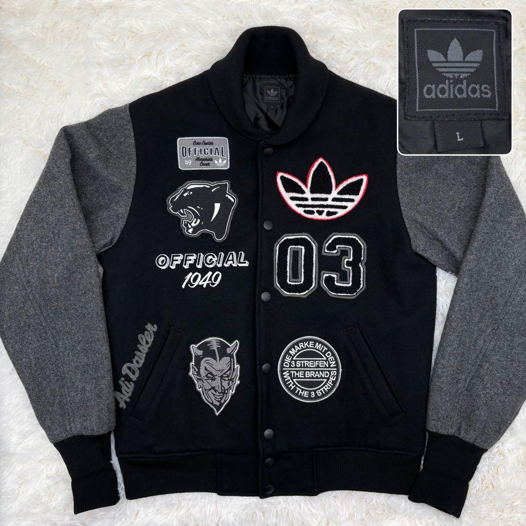 【激レア】アディダス 桑田佳祐着用 黒タグ スタジャン ウール ジャケット L 2026年最新】adidas スタジャン 桑田佳祐の人気アイテム - メルカリ