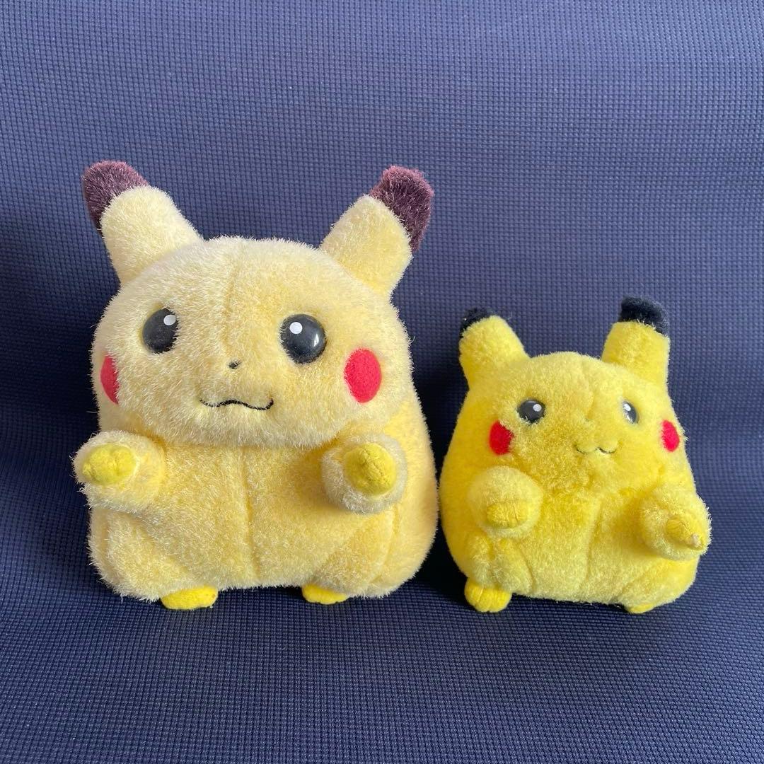 TOMY 初期ピカチュウ ぬいぐるみ 大小セット ポケモン ぬいぐるみ TOMY 初期 4個セット 激レア】初期ピカチュウ