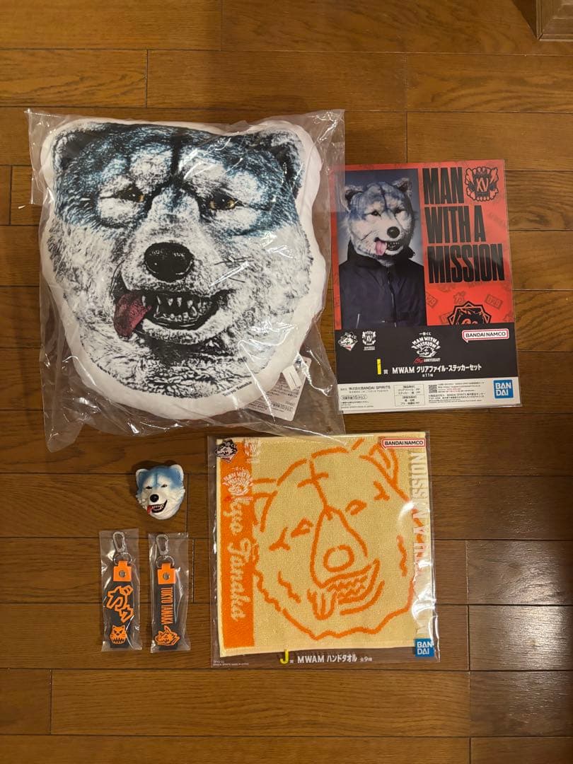 MAN WITH A MISSION 1番くじ トーキョータナカ 6点セット 一番くじ MAN WITH A MISSION 15th ANNIVERSARY」本日より順次発売