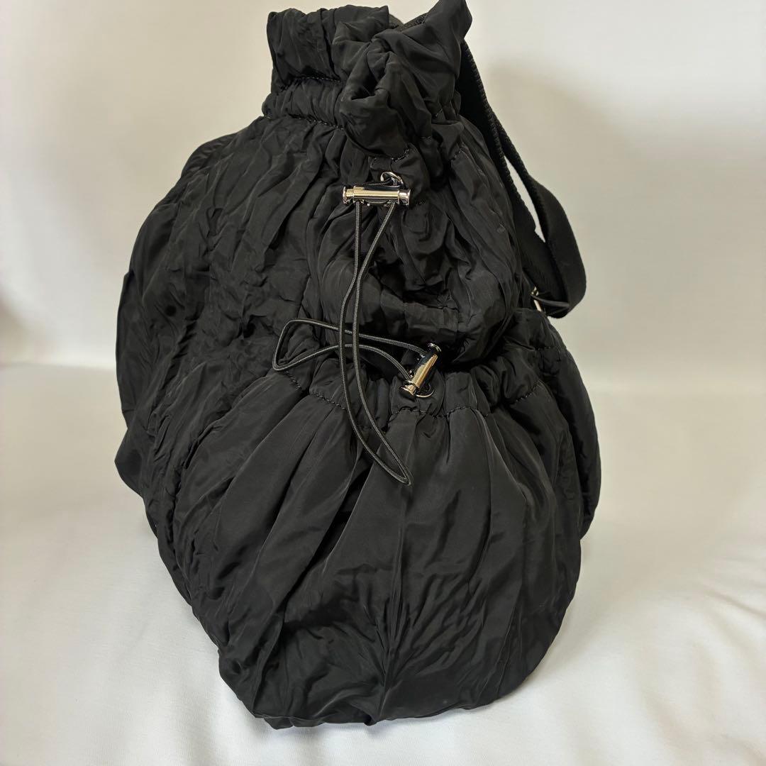 美品◇ ZARA ギャザー ショルダーバッグ トートバッグ 黒 JO1 川尻蓮