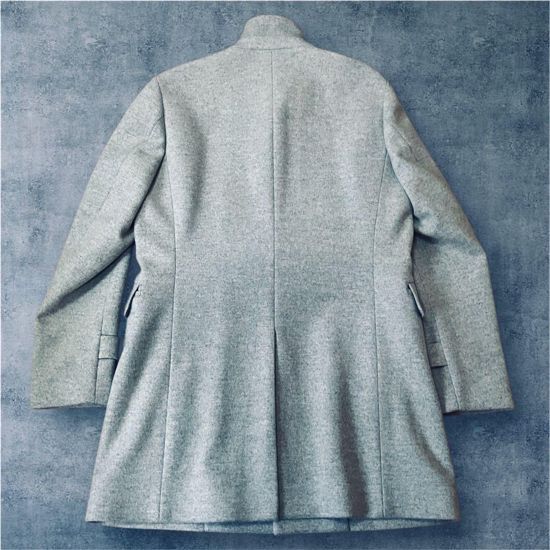 Calvin Klein カルバンクライン グレー L 比翼仕立て カシミヤ混