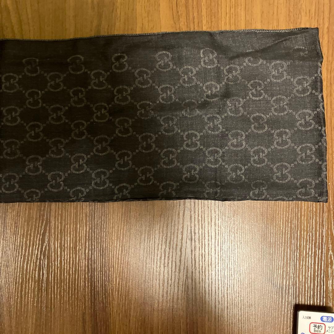 【大幅値下げ】 GUCCI ブランドロゴ入りストールマフラー GUCCI（グッチ） ストール マフラー メンズ レディース 男女兼用 GG柄