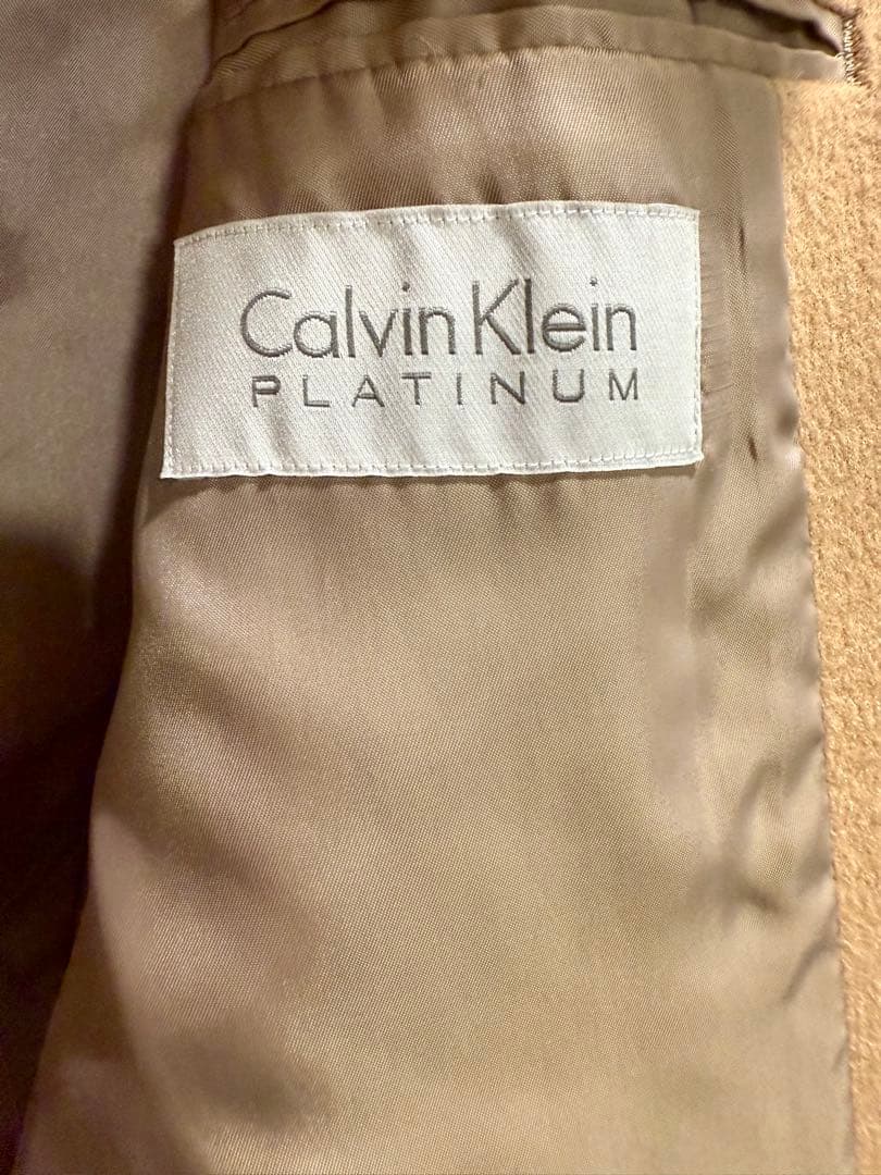 CK Calvin Kleinのキャメル チェスターコート カルバンクライン