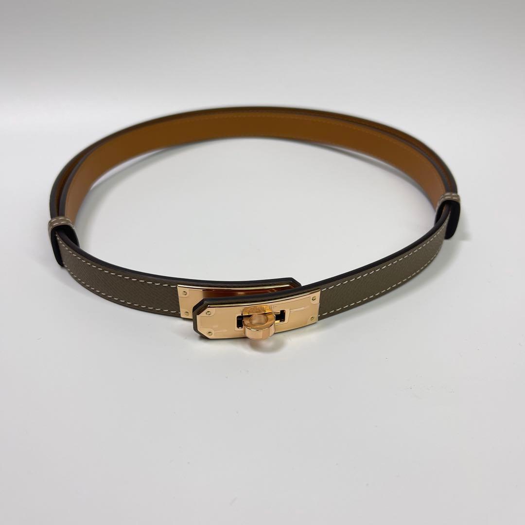 Hermes エルメス レディスベルト 《ケリー》 18エトゥープ　新品未使用品