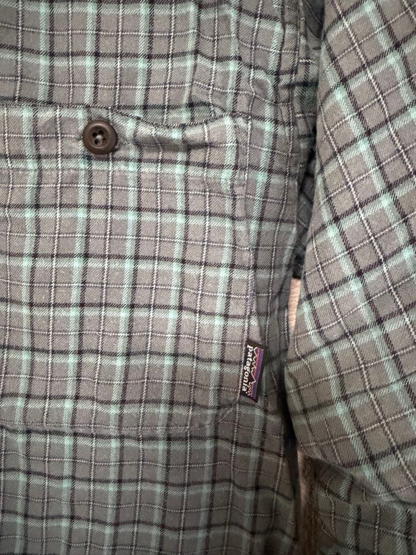 patagonia チェック柄ネルシャツ S patagonia チェック柄ネルシャツ M