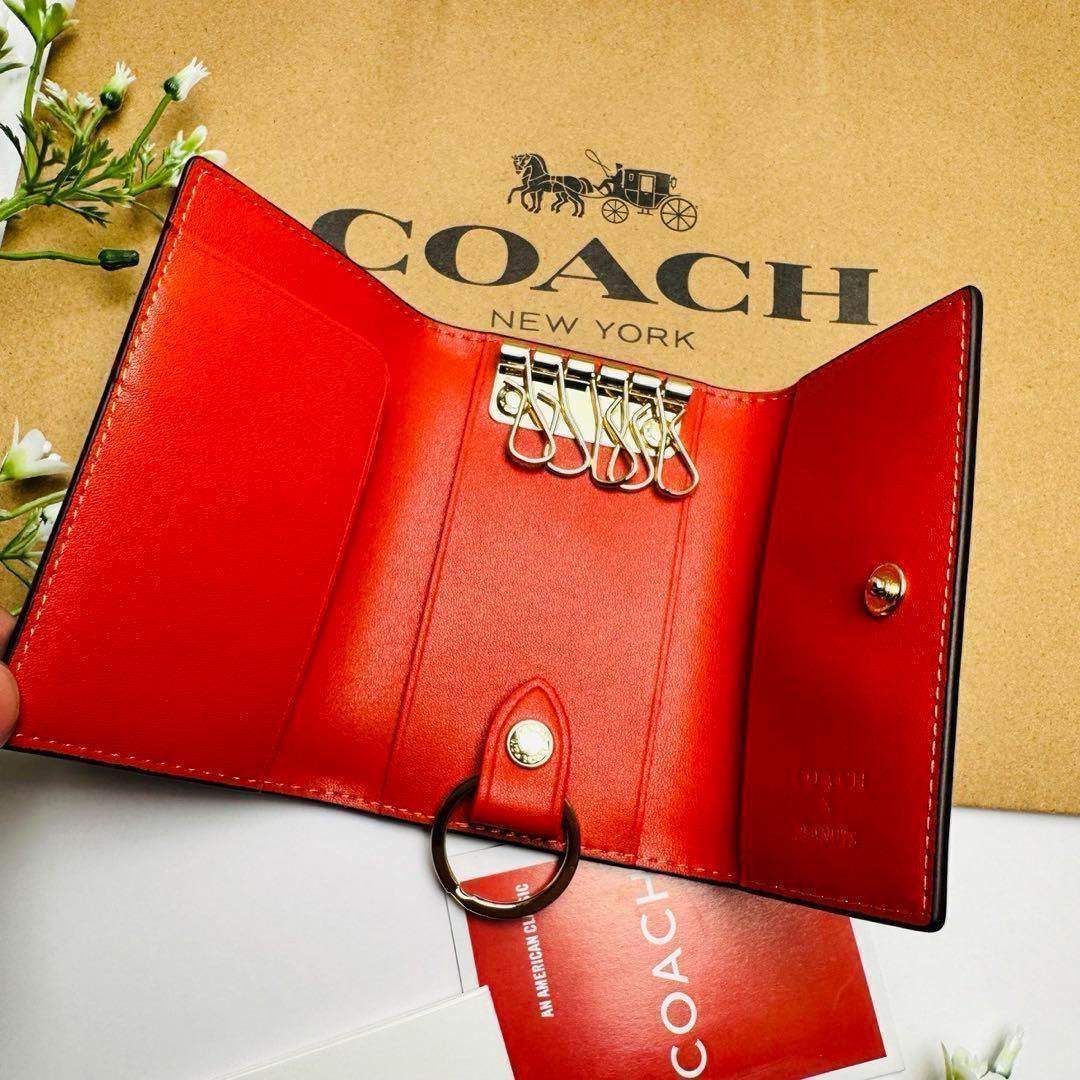 新商品 COACHコーチ 箱付 - キーケースファッション 通販