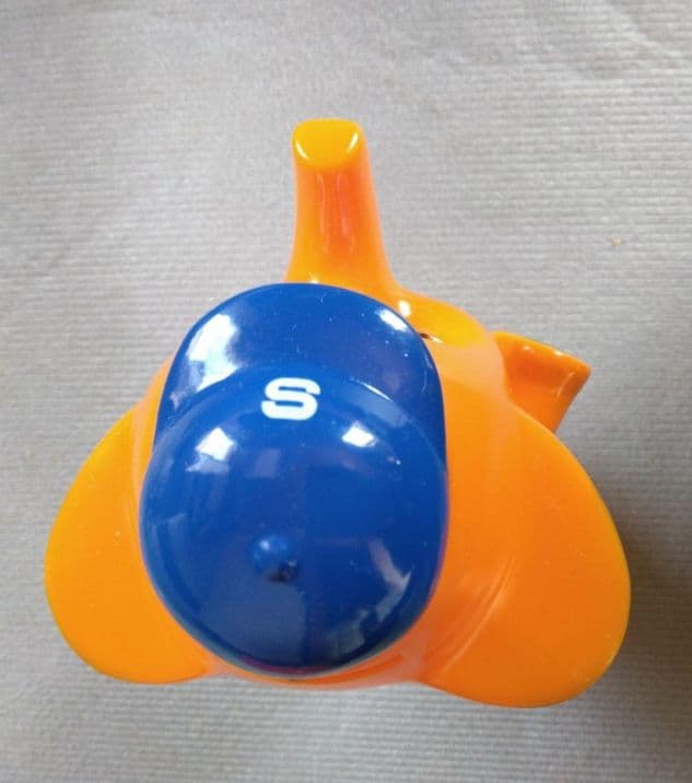 昭和レトロ◇佐藤製薬のサトちゃん14cm ソフビ貯金箱 当時物 - メルカリ