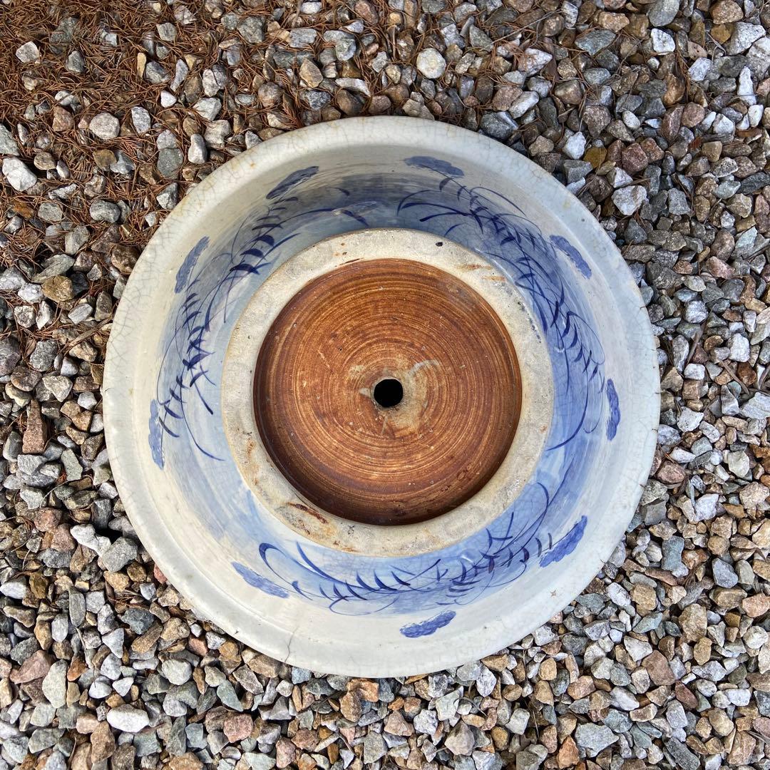 昔の手洗い 古伊万里 骨董 古道具 陶器 染付 植木鉢にも - メルカリ