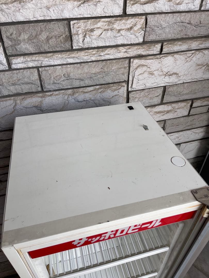 昭和レトロ サッポロビール ガラス扉冷蔵庫 ショーケース - メルカリ