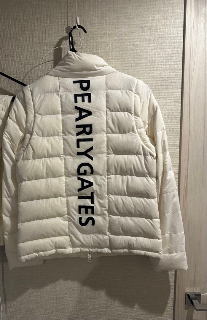 秋田犬様専用パーリーゲイツ2WAY ダウンジャケット フード付 ホワイト