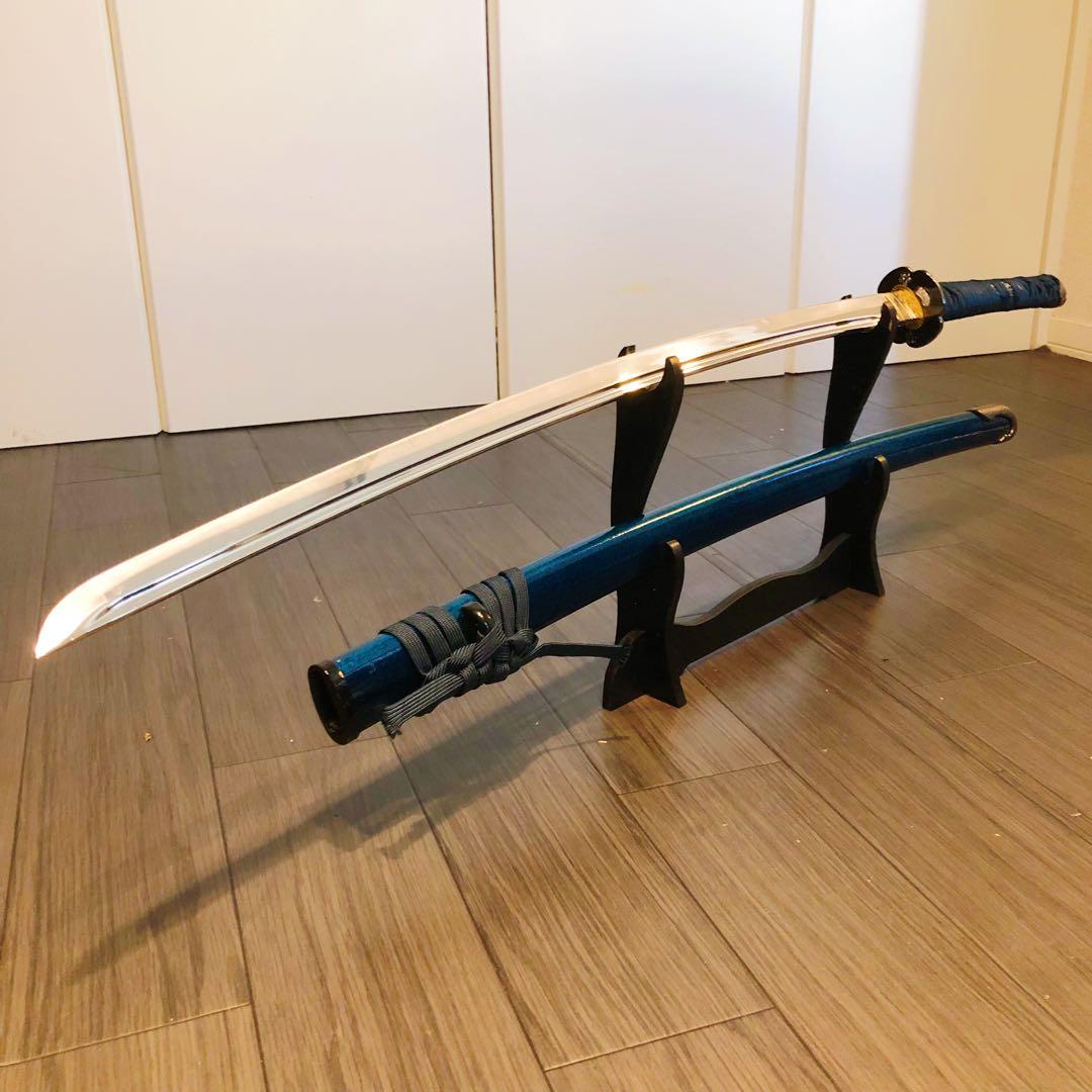 高級模造刀 高級居合刀 樋入り刀身 優波紋 亜合金刀身 名刀 居合