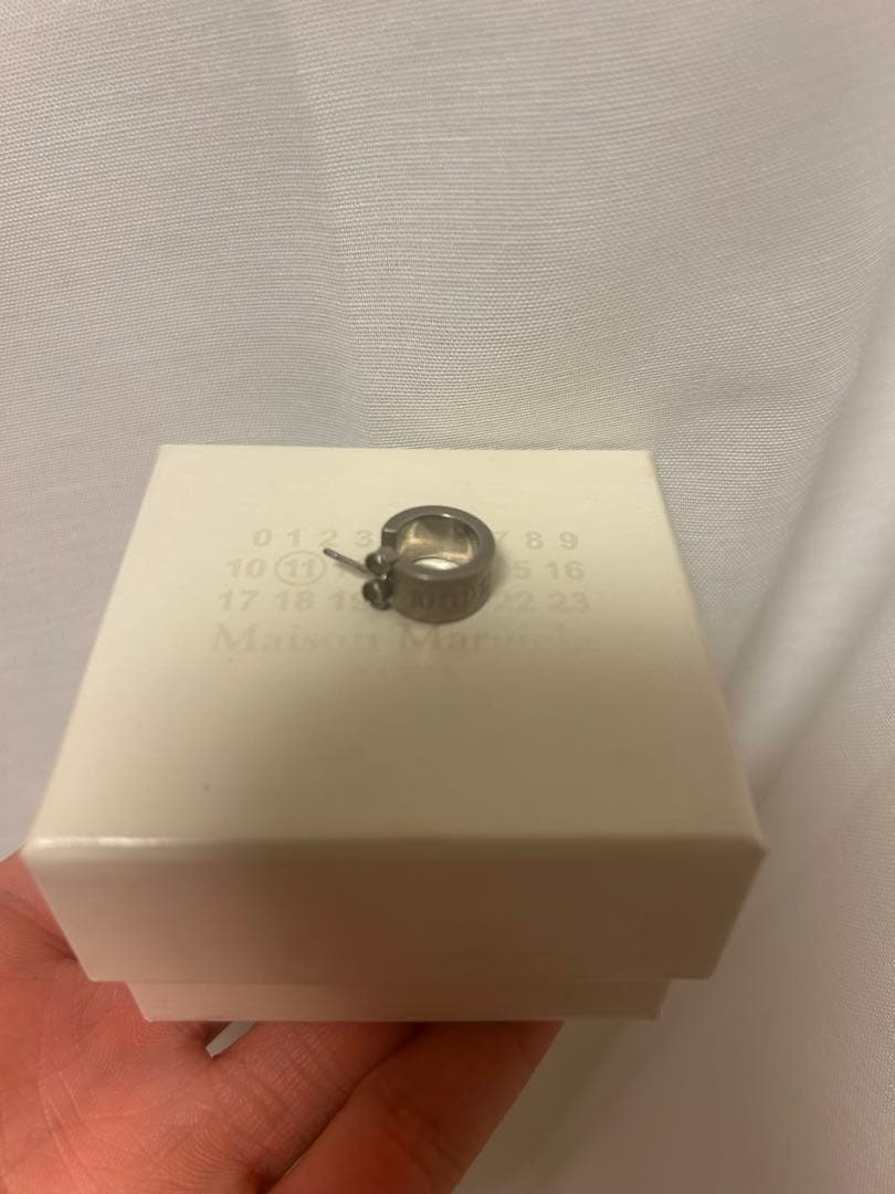 マルジェラ　ピアス Maison Margiela スターリングシルバー Double Curb Link ピアス