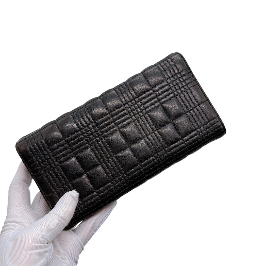 バーバリー レザー TBローラ フラップ 長財布 BURBERRY 美品