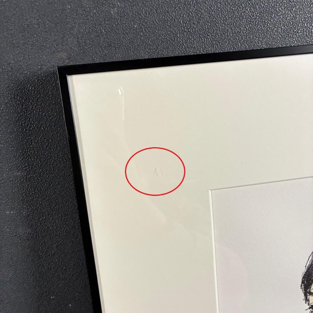 美品 池田清明「19才の肖像」リトグラフに手彩色 直筆サイン入り 画廊