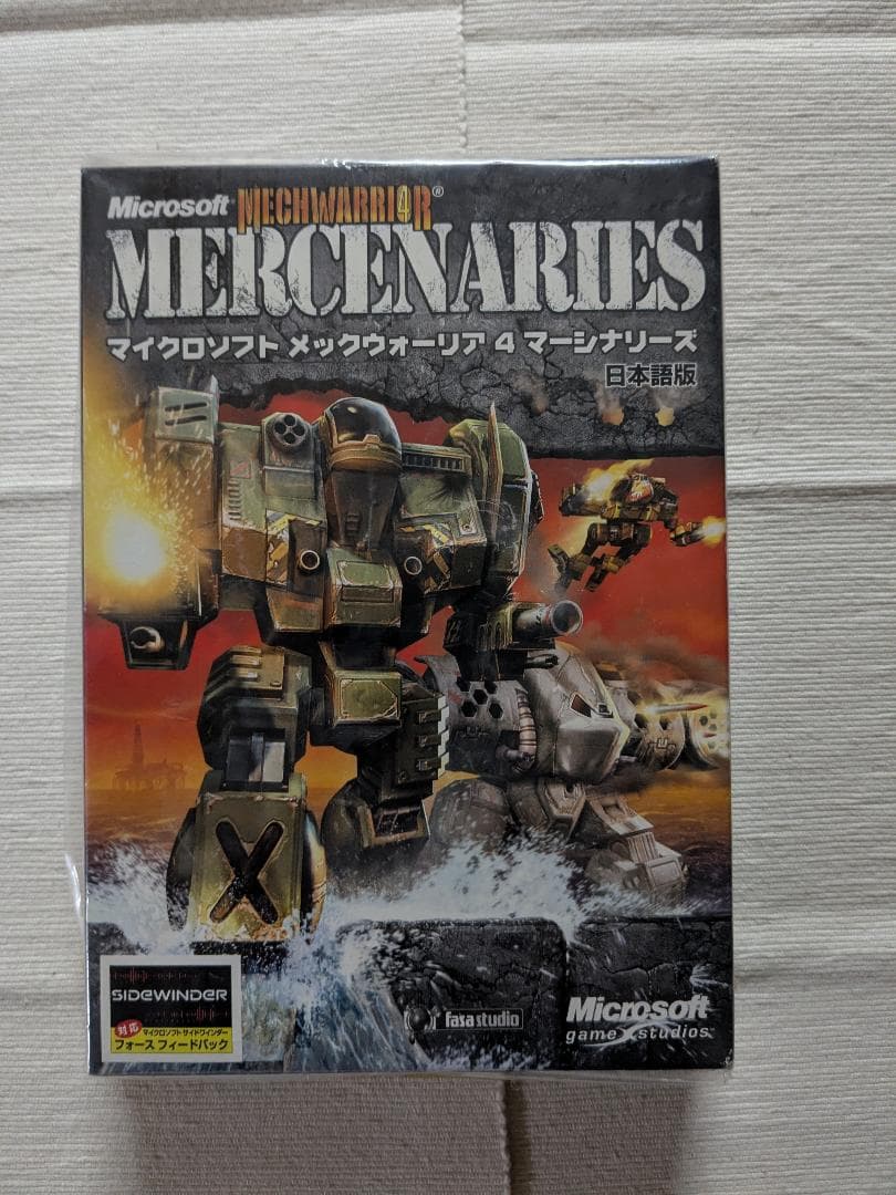 未開封 『メックウォーリア4 マーシナリーズ』 日本語版 マイクロソフト PC版 マイクロソフト メックウォーリア4 マーシナリーズ 日本語版