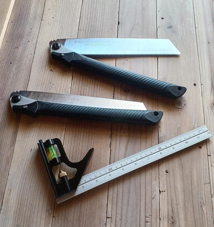 造作用ノコギリ 【シルキー ウッドボーイ】 定規【コンビネーション