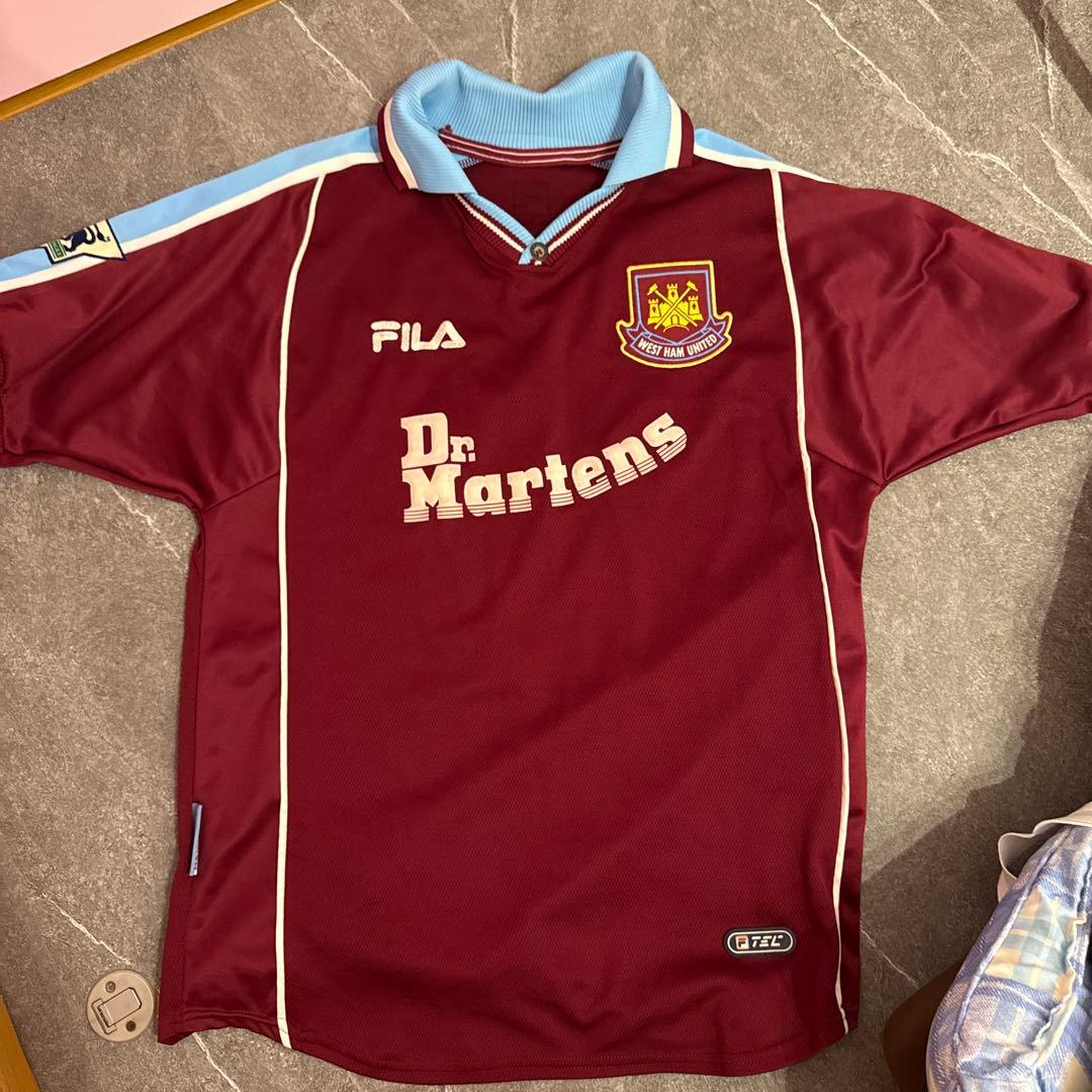 FILA West Ham United シャツ WEST HAM UNITED 1999 2000 2001 THIRD FOOTBALL SHIRT #10 DI CANIO