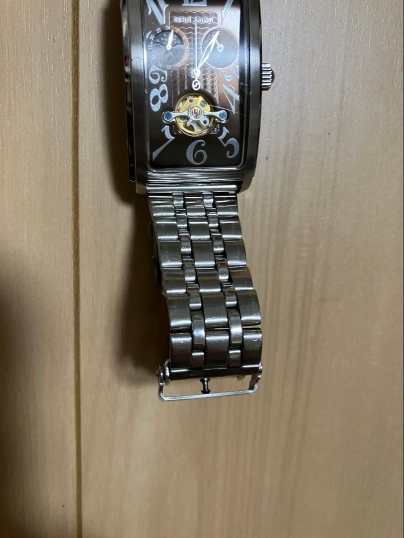 希少】micheljordain 自動巻き ステンレスベルト 腕周り16cm ご覧