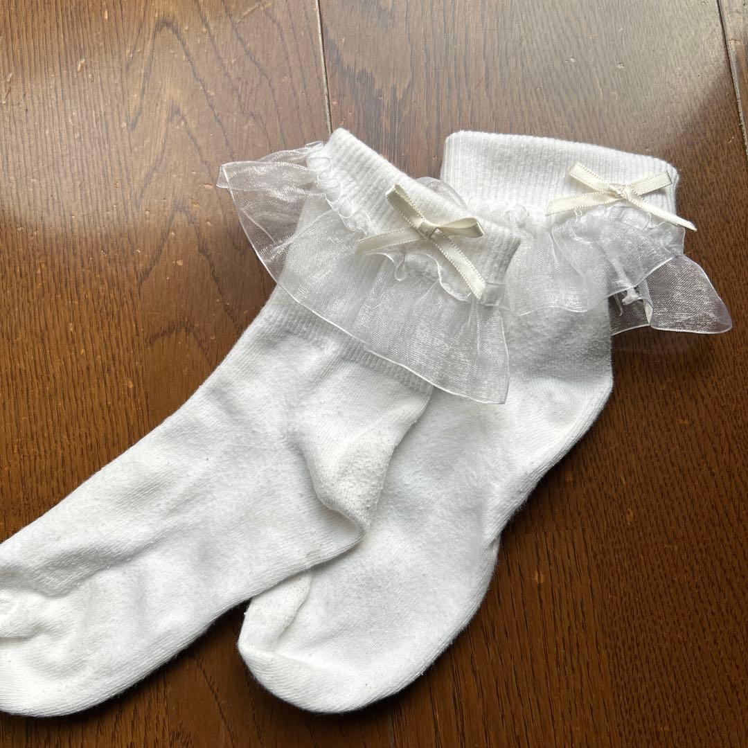 プティマイン 120 ワンピース＋ブレザーセット コサージュ・靴下・（靴