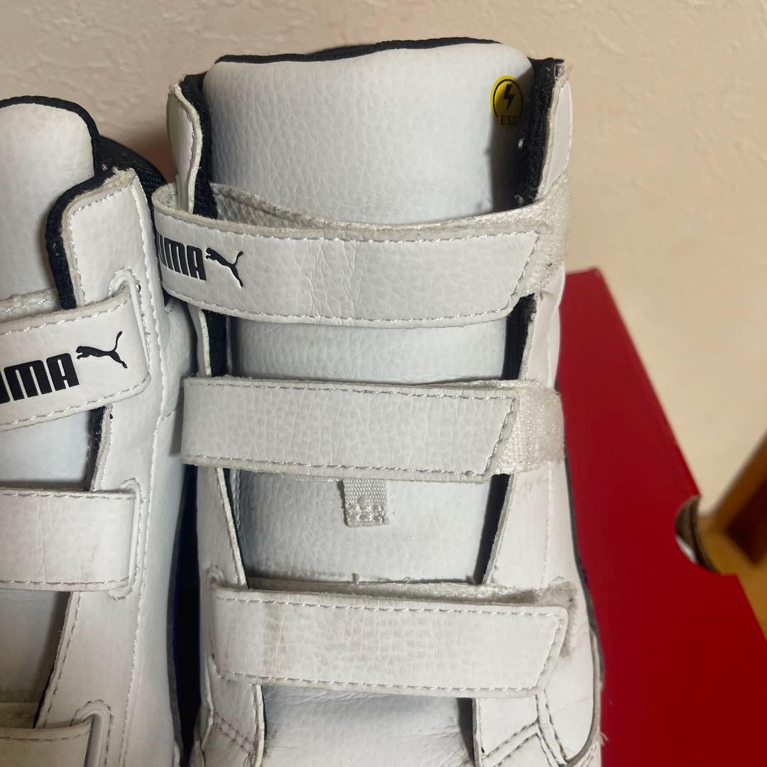 プーマ安全靴　エアツイスト2.0ホワイトミッド　H&L 28.0cm 美品