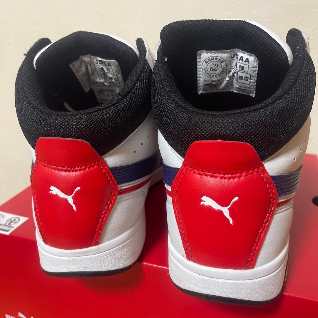 プーマ安全靴　エアツイスト2.0ホワイトミッド　H&L 28.0cm 美品