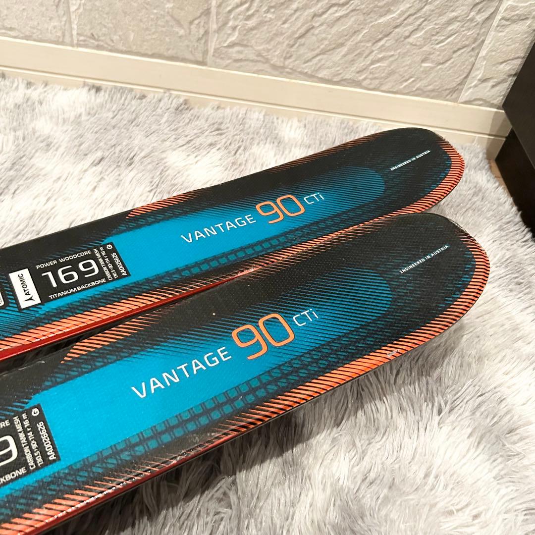 美品】 ATOMIC VANTAGE 90 CTI 169cm スキー板 人気