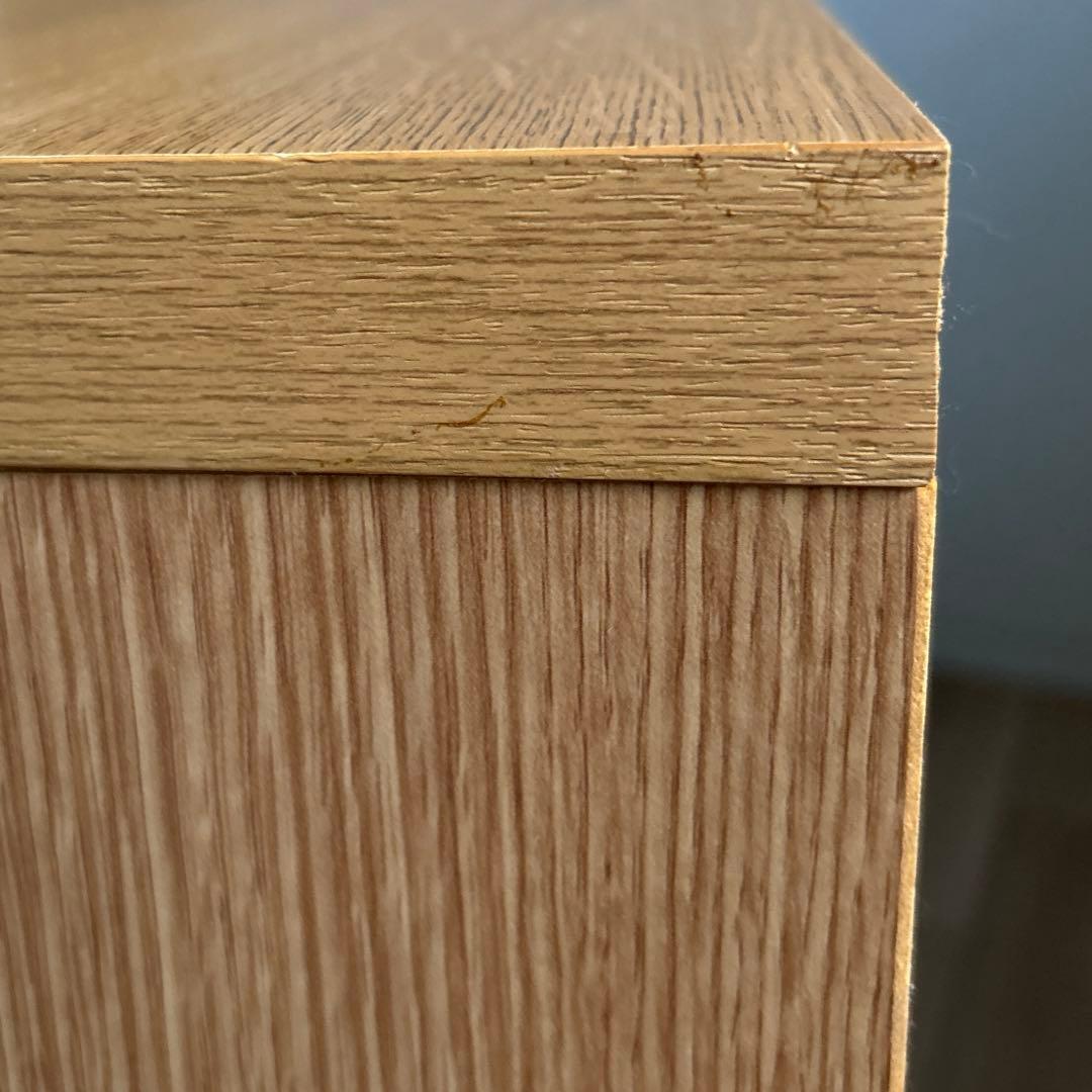 たのめる便】ニトリサイドボード/食器棚 モデナ2 120LBR ガラス扉 家具